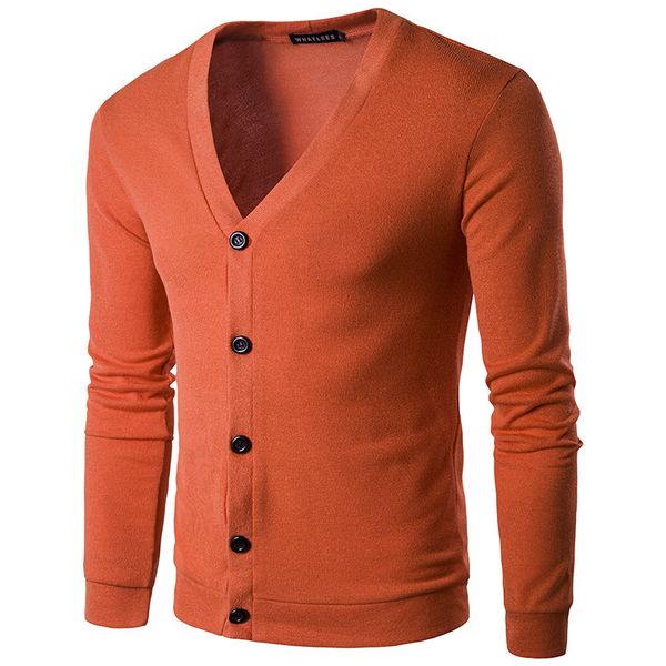 

autumn new style youth men's fashion stylish v-neck cardigan sweater, White;black