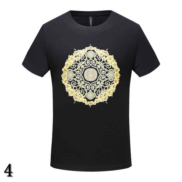 

men t shirts summer tees shirt flowers patterns letters print breathable fashion style tee brand size m-3xl#4, White;black