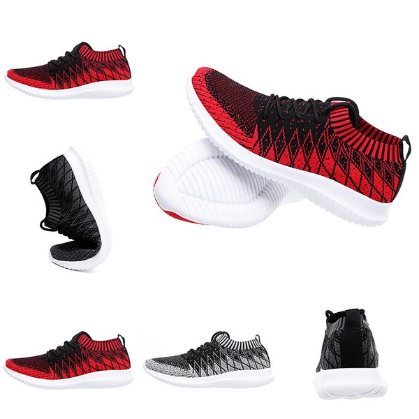 

Made in China Fashion Designer running shoes for men women Black Red Grey Primeknit Sock trainers sports sneakers Homemade brand size 39-44