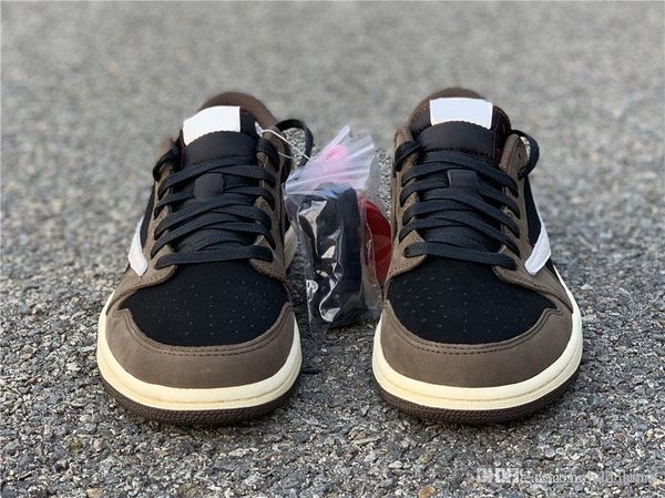 

2019 est travis scott x authentic 1 with cactus jack men basketball low- shoes size us 7-13 with box