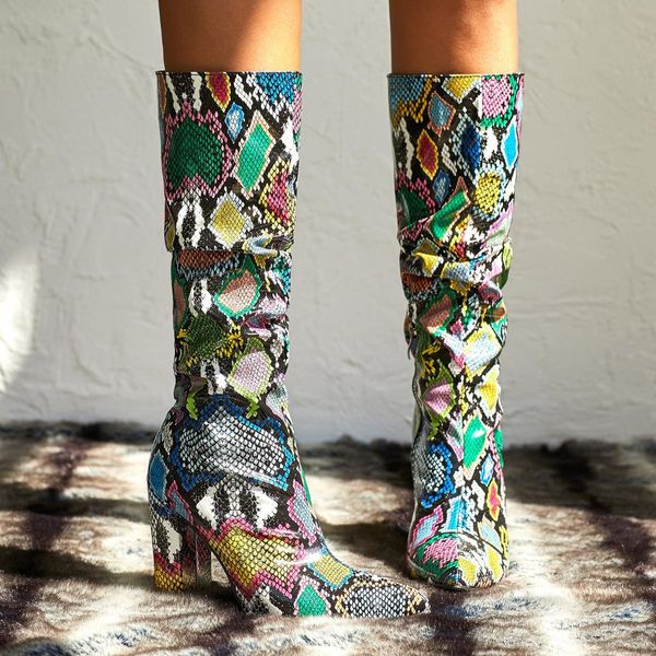 

woman snakes sharp chalaza boots single boots woman, Black
