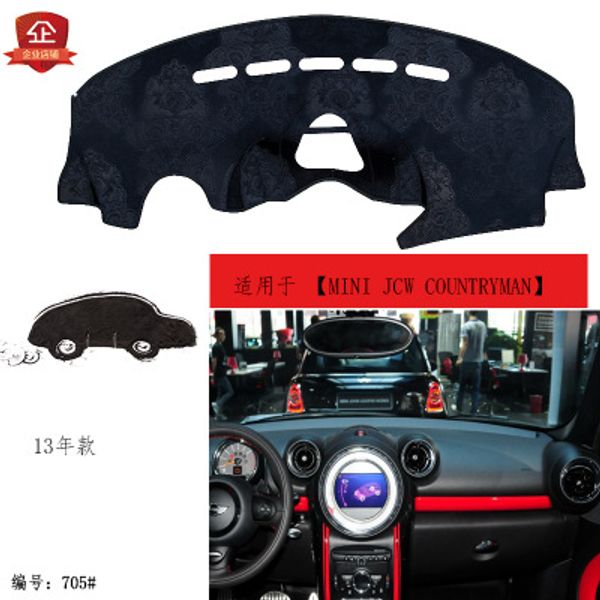 

puou for mini jcw countryman car dashboard composite bamboo charcoal light mat insulation mat sunshade pad ing