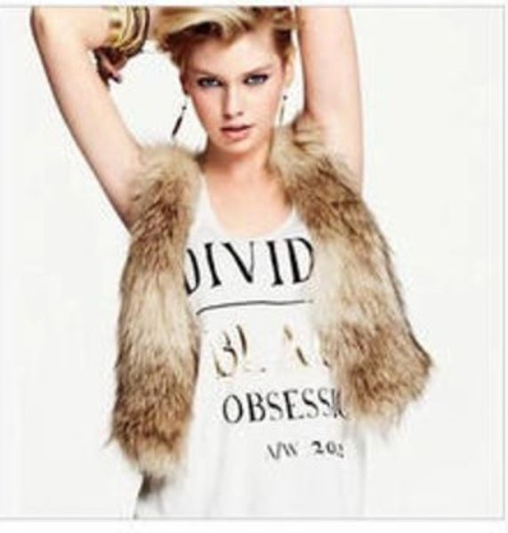 

2019 vetement winter office lady faux fur coat furry furry vests preppy short slim vest plus size v-neck fake fur gilet aw183, Black