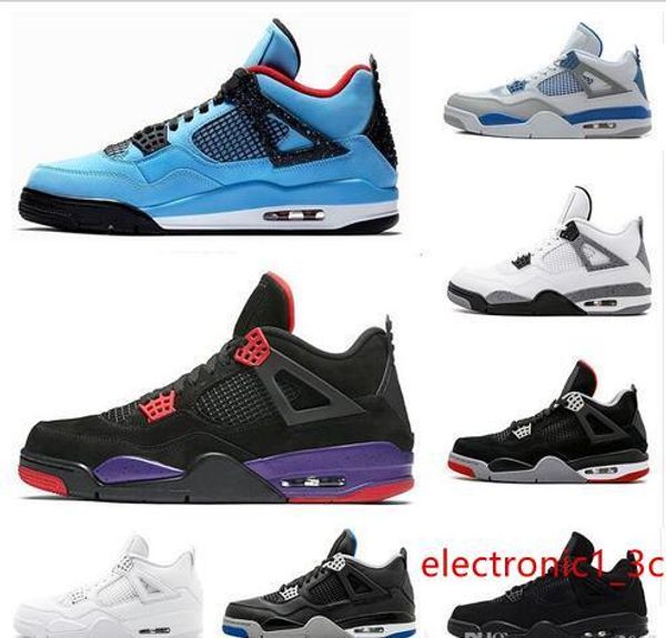 

4 4s pure money basketball shoes sneakers for men black white cement bred fear game royal athletic men sport designer shoes trainer scarpe