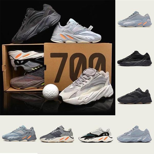 

kanye west 700 дизайнерские кроссовки инерционные v2 vanta утилита черный магнит 3m reflectice статическая волна бегун больницы голубые трен