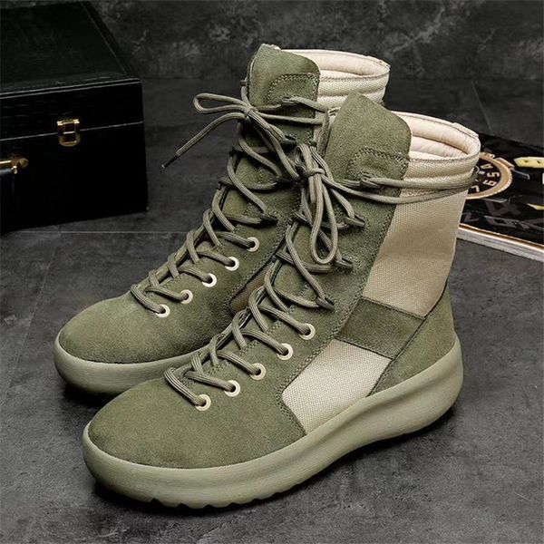 

outdoor military tactical boot men vintage boots high sneakers 9#22/20e50, Black