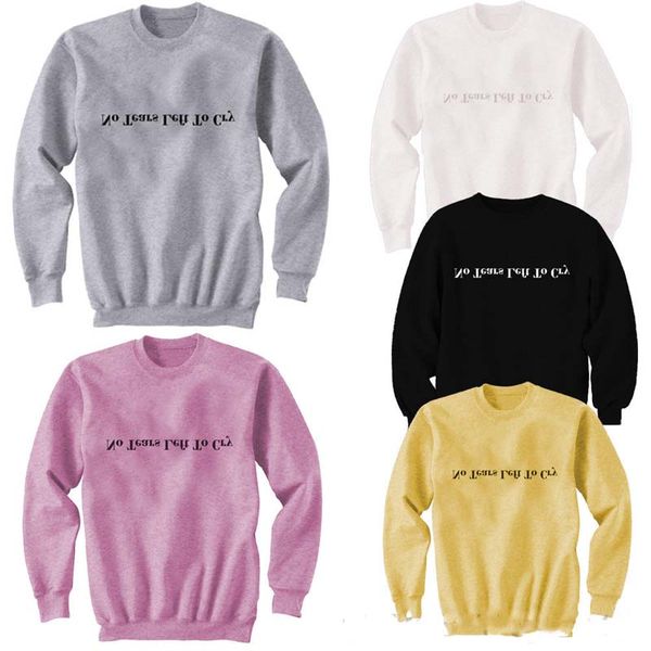 

no tears left to cry women men sweatshirt 2018 new casual letter long sleeve popular pullovers jumper s-2xl, Black