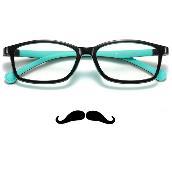 

kids blue light glasses boy girl anti-radiation ray filter tr90 glasses for computer game uv400 block eyes protective goggle, White;black