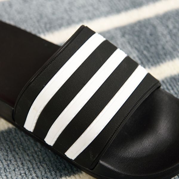 

beach wading men's slippers men's shoes women's couples slippers soft black and white stripes casual summer men