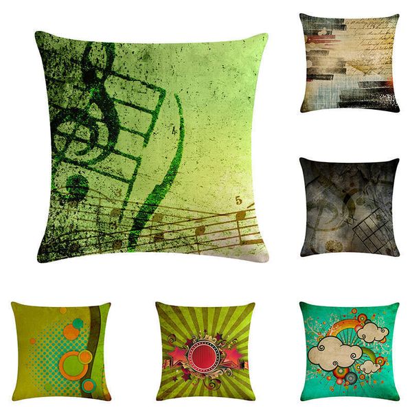 

современный простой хлопок белье подушка обложка музыка piano декоративное главная декор подушка обложка 45x45cm подушка наволочки zy1012