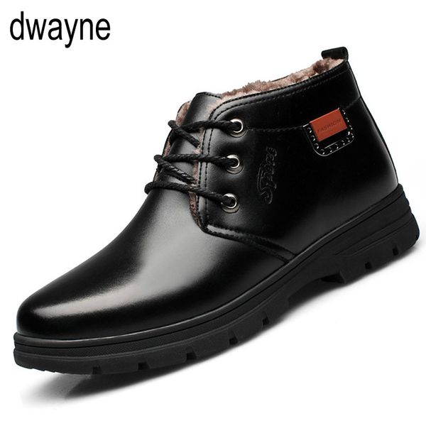 

men winter boots male snow ankle boots waterproof warm fur casual boot shoes chaussure homme plus size thn78, Black