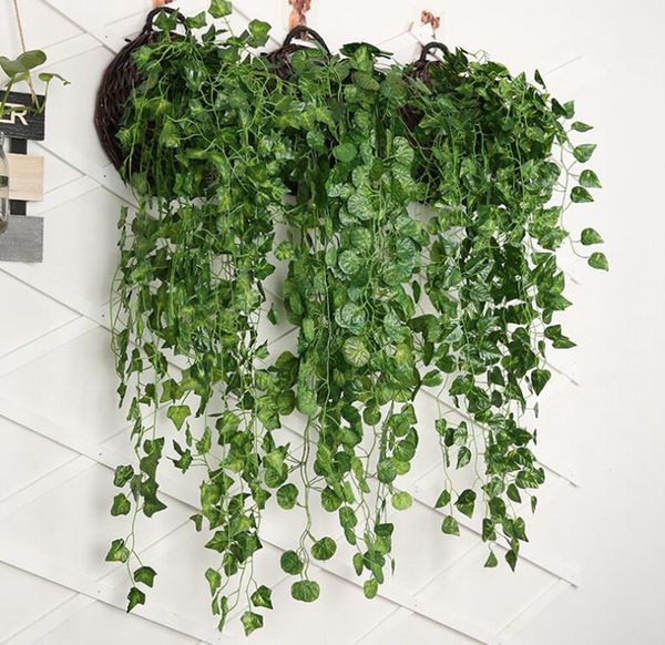 

hanging vine leaves artificial greenery artificial plants leaves artificial tree branches fake leaves wedding garden decoration yz38