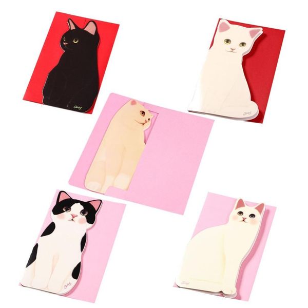 

folding greeting card cute cat birthday christmas cards envelope writing paper stationery gifts wholesale price