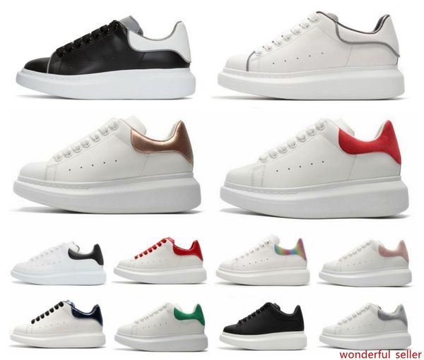 

италия 2020 chaussure бесплатная доставка роскошные дизайнерские кроссовки платформа тренеры с 3 м светоотражающие повседневная обувь мужчин