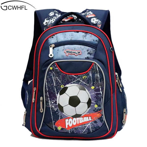 

gcwhfl new fashion orthopedic kids school bags for boys backpack kid waterproof primary school backpacks children grade 1-3 y190601