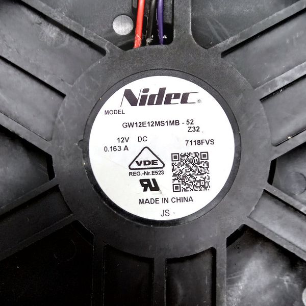 

новые оригинальные nidec gw12e12ms1mb-52 dc12v 0.163a для холодильников вентилятор охлаждения