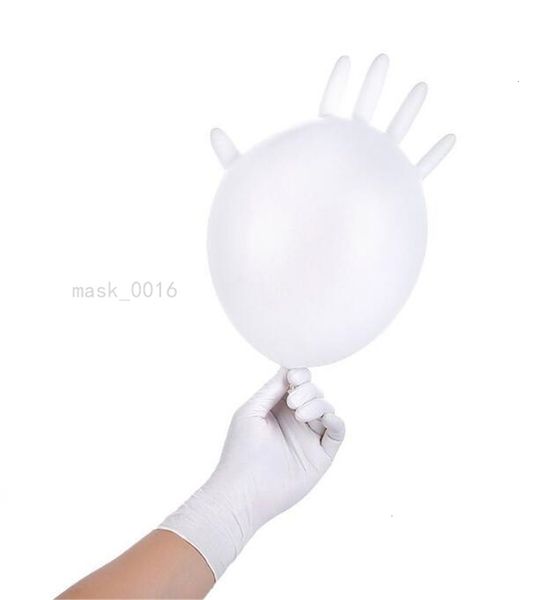 

запас в одноразовых латексных уменьшающих прикосновение рабочих резиновых садовых перчатках универсальных для левой и правой руки 100шт s m