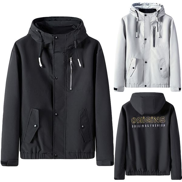 

streetwear men's autumn winter casual jaqueta masculino patchwork hoodie zipper outdoor sport coat chaqueta hombre casaco, Black;brown