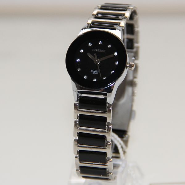 

высокое качество женские изысканные коммерческие часы кварцевые часы белый черный керамические часы леди новый longbo марка подарок наручные, Slivery;brown