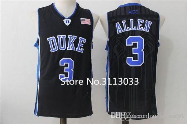 

grayson allen #3 duke blue devils college basketball jersey stitched xs-xxl vest jerseys, Black;blue