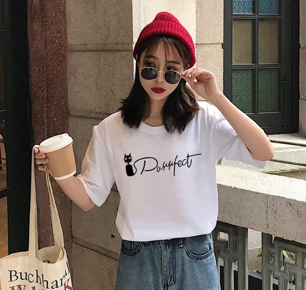 

pure women's 2020 cotton t- jacket cotton t-shirt duan xiu ins fashionable body tie women's early loose white base shirt top