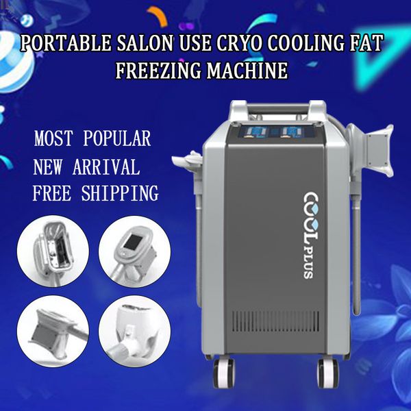 

высококачественная криолиполизная машина для замораживания жира для салона красоты с использованием портативных 4 ручек криолиполиза для дво