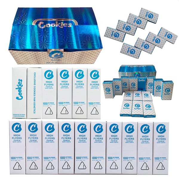 

Печенье High Flyers Пустой Vape Pen Картриджи Упаковка 0,8 мл 1мл Керамические катушки Электронные сигареты Форсунки 510 густого масла Телеги Испаритель