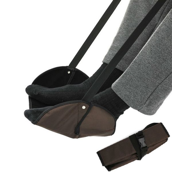 

foot rest stand portable travel outdoor aircraft office carry-on foot rest adjustable height travel accessories footrests, Black