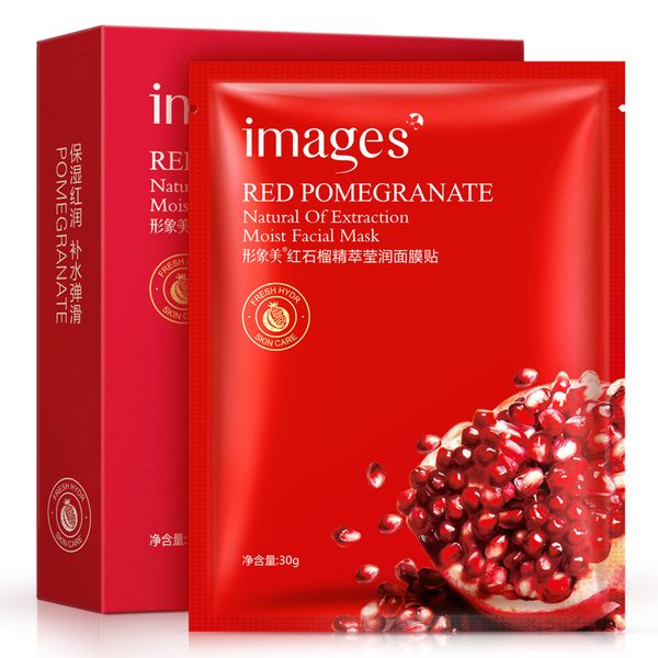 

bioaqua images red pomegranate moisturizing facial mask acne treatment face mask oil control face care masks
