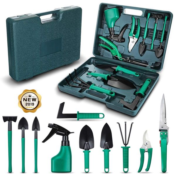 

10pieces garden tools set including digging weeder rake shovel sprayer multifunctional gardening gifts hand tools for gardeners