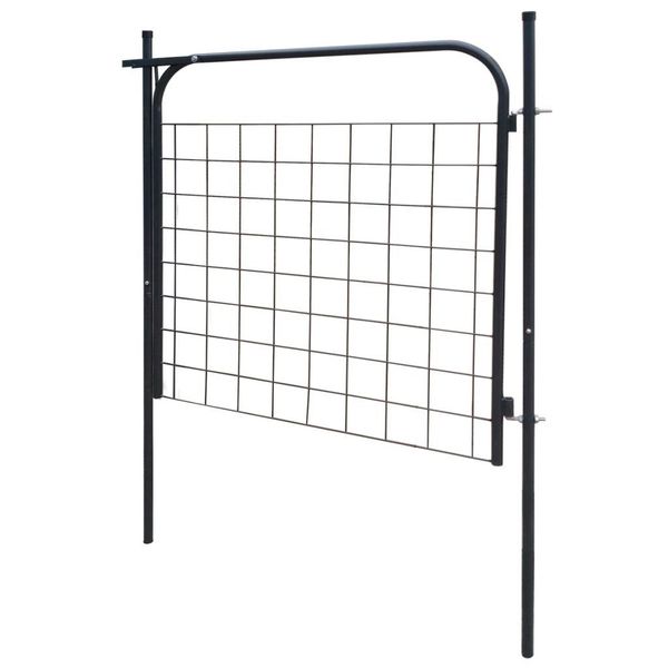 

garden fence gate 100 x 100 cm anthracite garden sets