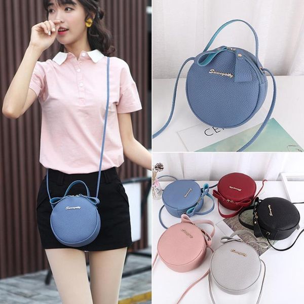 

pinshang women cute round shape lychee grain texture small single shoulder bag