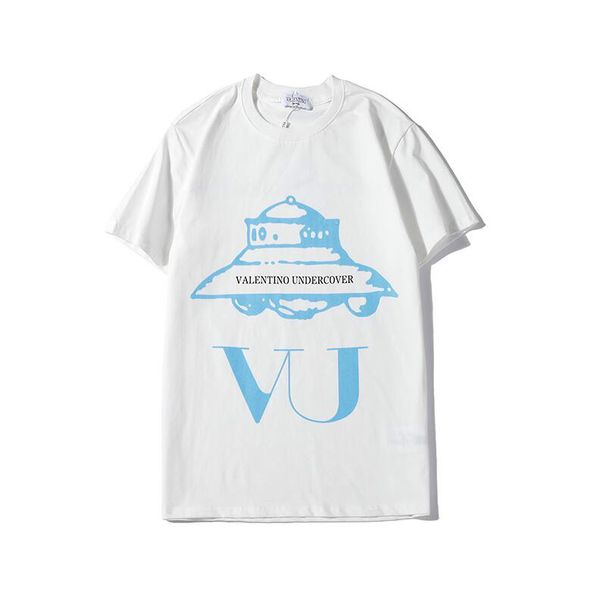 

valentino мода мужская дизайнер оптовая продажа 2020 женская футболка письмо печати мода с коротким рукавом футболка леди пуловер мужской кр, White
