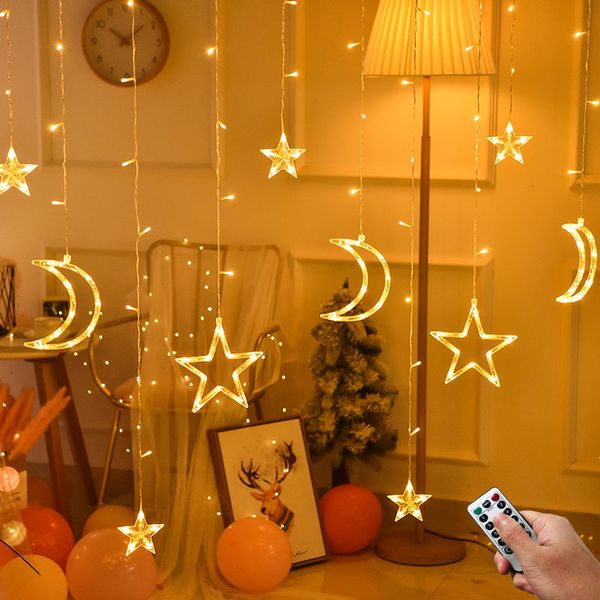 

led star lights lights flashing string lights stars net red bedroom romantic room curtain decoration layout january 31 finished