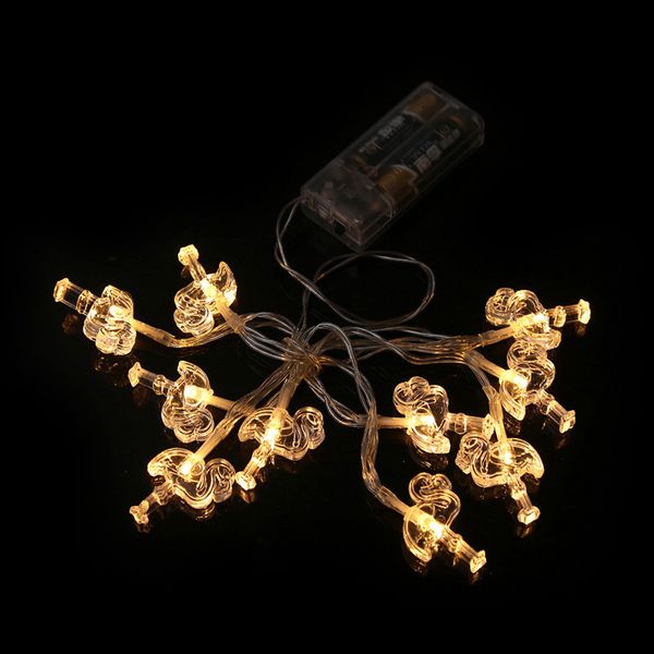 

1.2m 10 lights led flamingo string light bedroom decor christmas lamp battery operated indoor holiday wedding party decoration led light