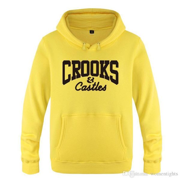 

крукс и замки мужские hihop скейтборд рэпер толстовки с капюшоном повседневная подростковая одежда толстовки, Black