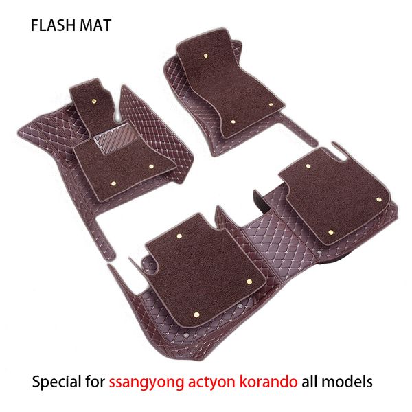 

special car floor mats for ssangyong actyon korando rexton car accessories mats