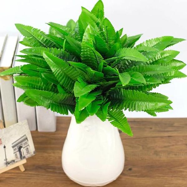 

1pc 7 good-looking branches false plant artificial fern leaves home office party decoration wall green party table decor