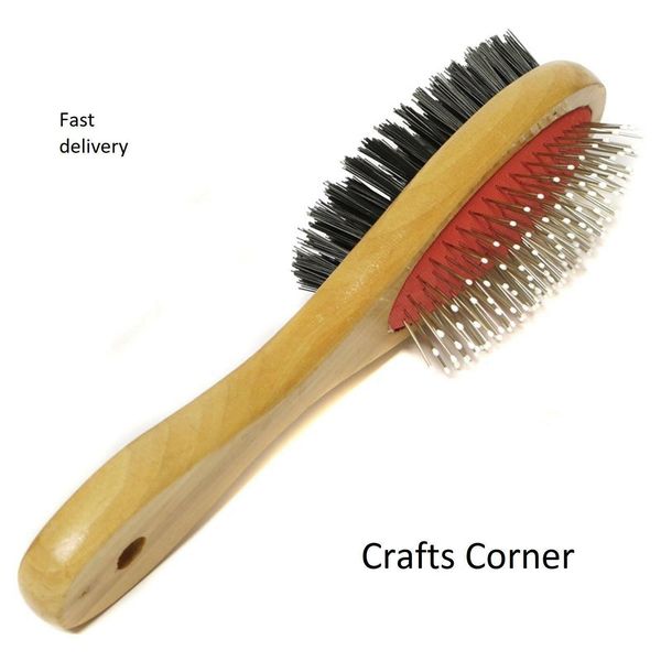 

new double sided pet grooming brush dog cat puppy long & short hair comb