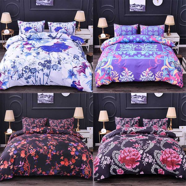 

homesky flower bedding set 3d print duvet cover set luxury comforter bedding sets with pillowcase king size bedclothes