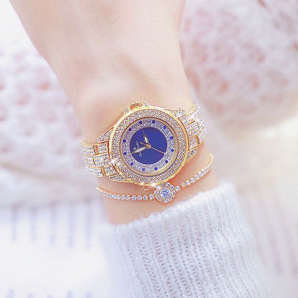

women watches quartz diamond watch women gold fashion watches lady crystal casual clock dropship, Slivery;brown