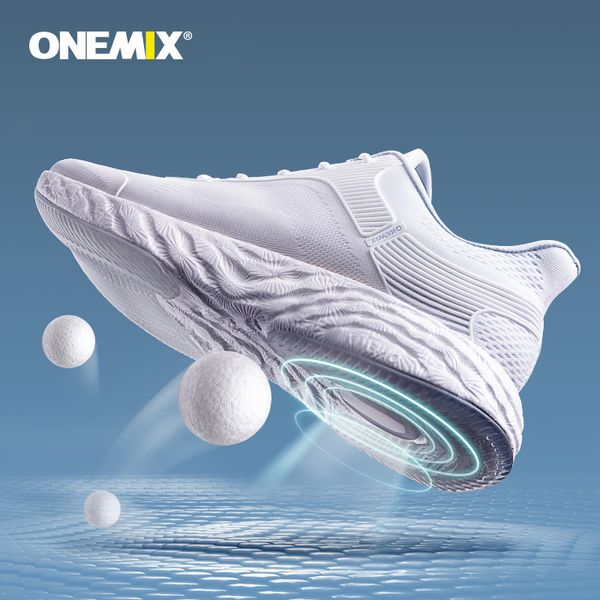 

onemix 2019 energy running shoes for men high-tech sneakers energy drop jacquard vamp super outsole sneakers