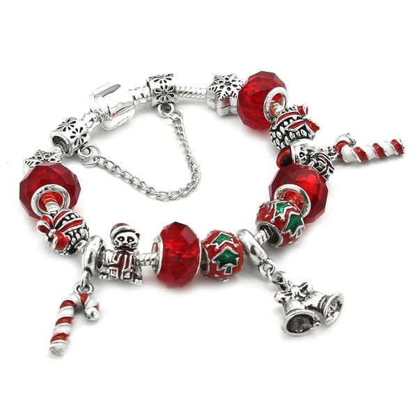 

fashion jewelry bracelets, diy alloy beaded bracelet, santa claus bracelet valentine's gift, Golden;silver