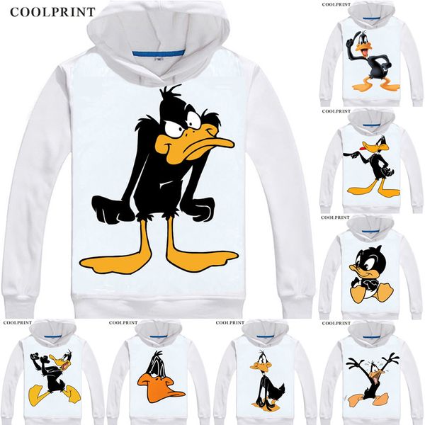 

looney tunes черный американский дак мультфильмы аниме косплей пользовательские пуловер толстовка толстовка классический printed мода, Black