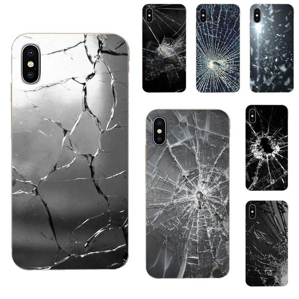 

custom tpu fashion cell case broken glass for galaxy grand a3 a5 a7 a8 a9 a9s on5 on7 plus pro star 2015 2016 2017 2018