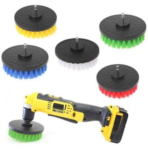 

wholesales 2019drill cleaning brush power scrubber stiff scrub brush bit pad bathroom tile
