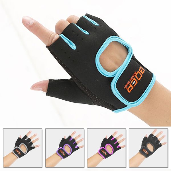 

boer men women 1 pair gloves half-finger mitts wrist wrap brace non-slip fitness