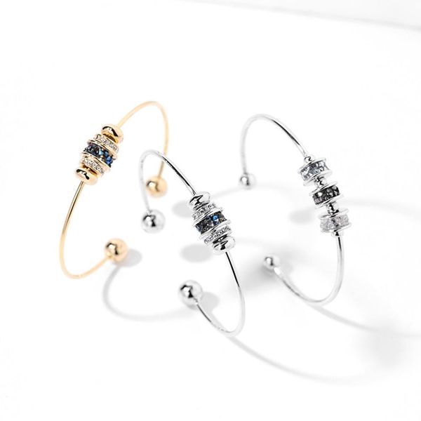 

fashion elegant bracelet open circle niche design bangle women cool style simple net celebrity favors trendy hand jewelry hot, Golden;silver