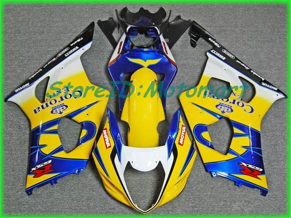 Kit carenatura per stampi ad iniezione per SUZUKI GSXR1000 K3 03 04 GSXR 1000 2003 2004 ABS Set carenature grigio argento nero SE28