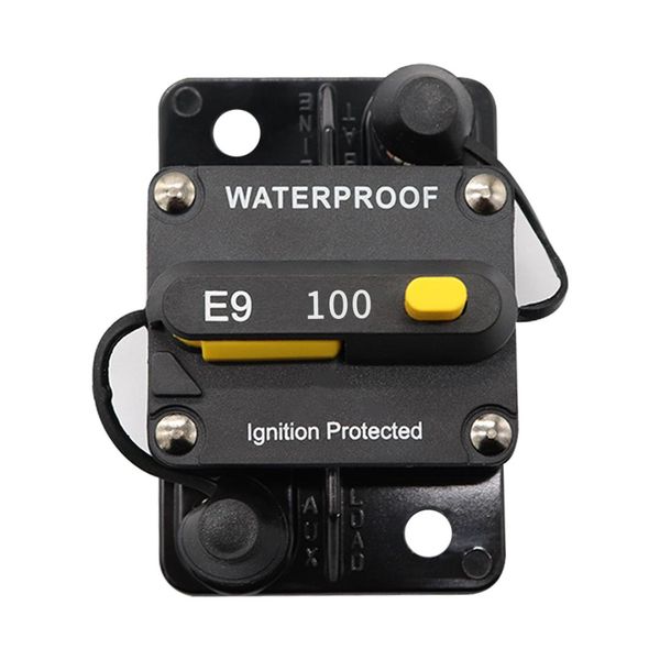 

car circuit breaker 100a hand reset with switch circuit breaker protector self-restoring fuse seat square